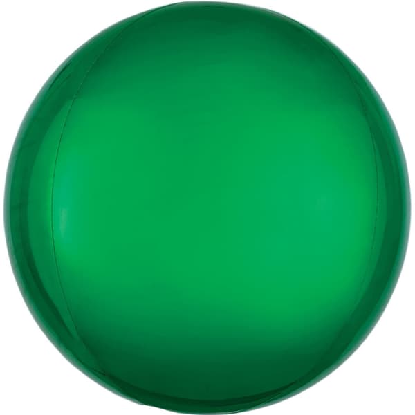 Grön, Grön Globe Folieballong 40 cm - Perfekt för fest och dekoration!