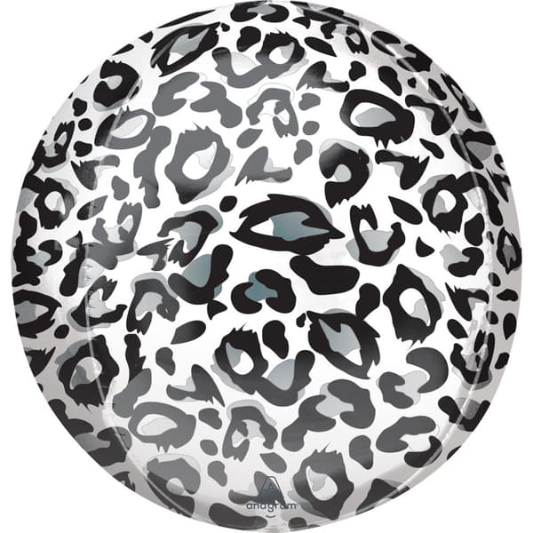 Leopardmönstrad Folieballong 40 cm - Djurmotiv