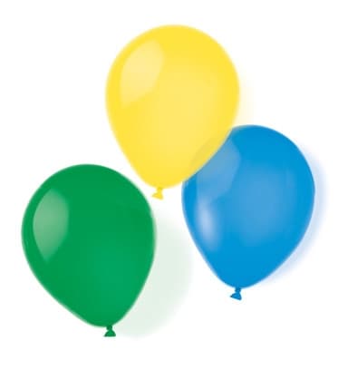 Färgglada Metallicballonger, 8-pack 10 tum (25,4 cm)