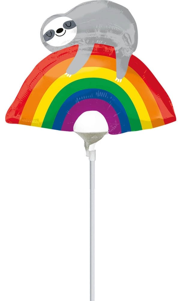 Snygg Mini Folieballong med Djurmotiv - Languid Sloth Design