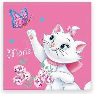 Disney Marie Fjäril Katt Handduk, Ansiktshandduk, Handduk 30x30 cm - Perfekt för Barn och Katter!