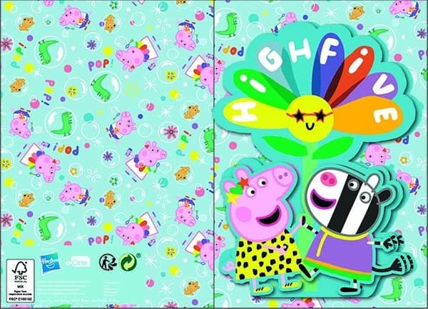 Greta Gris 3D Pop-up Gratulationskort med Kuvert - Highfive Design