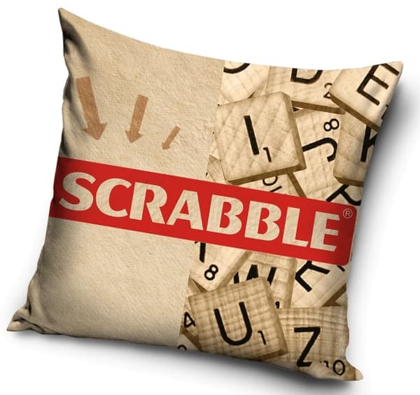 Scrabble kuddfodral 40×40 cm
