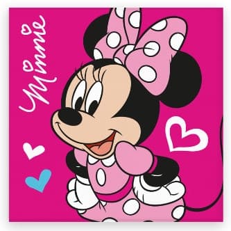 Disney Mimmi Pigg Kärleks Handduk, Ansiktsduk, Handduk 30x30 cm