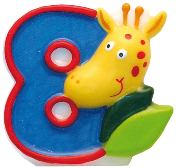 Safari födelsedagsljus, nummerljus 8