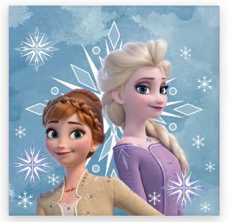 Disney Frozen Snöflinga Handduk, Ansiktshandduk, Badhandduk 30x30 cm - Perfekt för små fans!