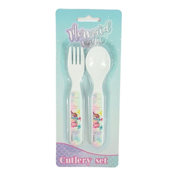 Mermaid Magic plastbestickset - 2-delar