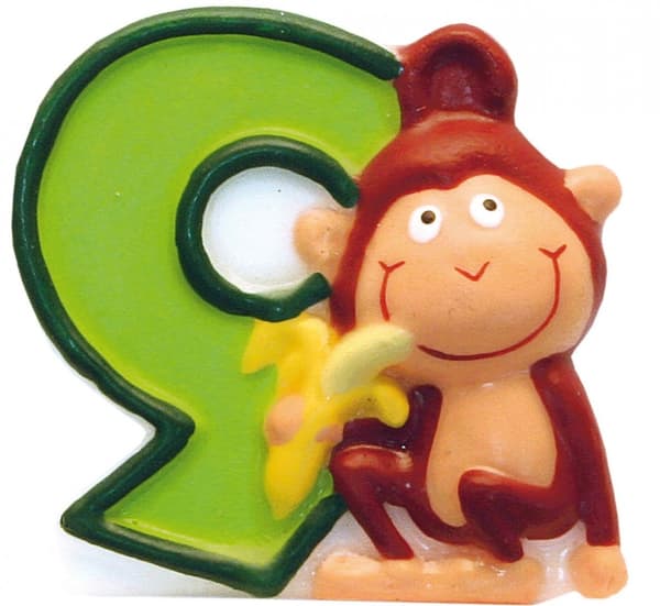 Safari födelsedagsljus, sifferljus 9