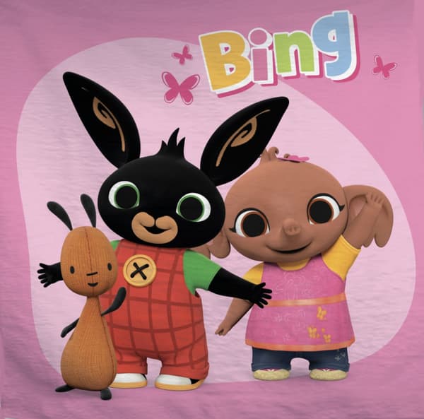 Bing Pink Handduk, Ansiktshandduk, Handduk 30x30 cm - Mjuk och Snygg