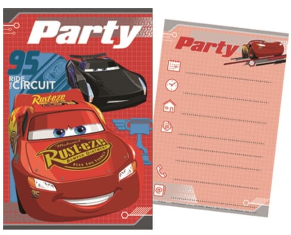 Disney Cars Kalasinbjudan