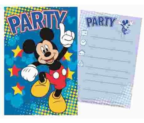 Disney Musse Pigg Festinbjudan