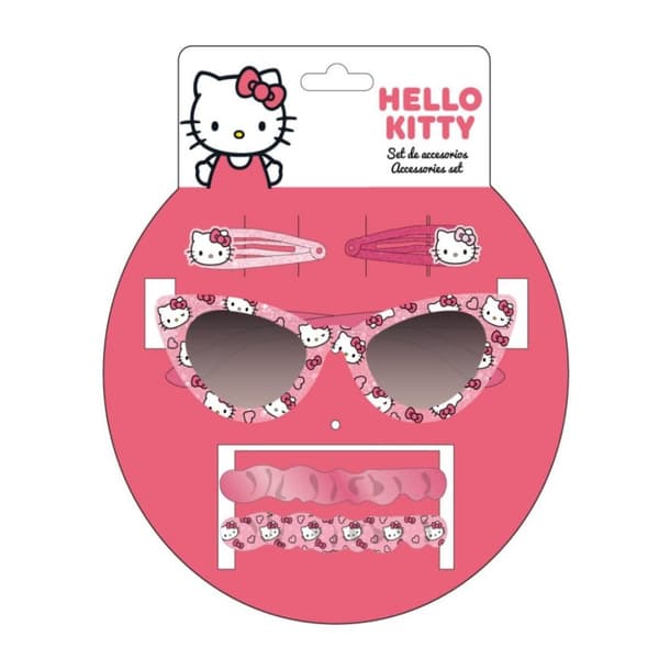 Hello Kitty solglasögon och håraccessoarer set