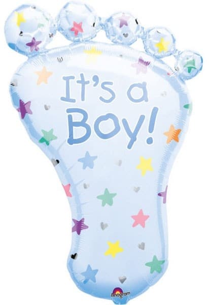 Baby Boy Folieballong 82 cm - Perfekt för Födelsedagar och Baby Shower!