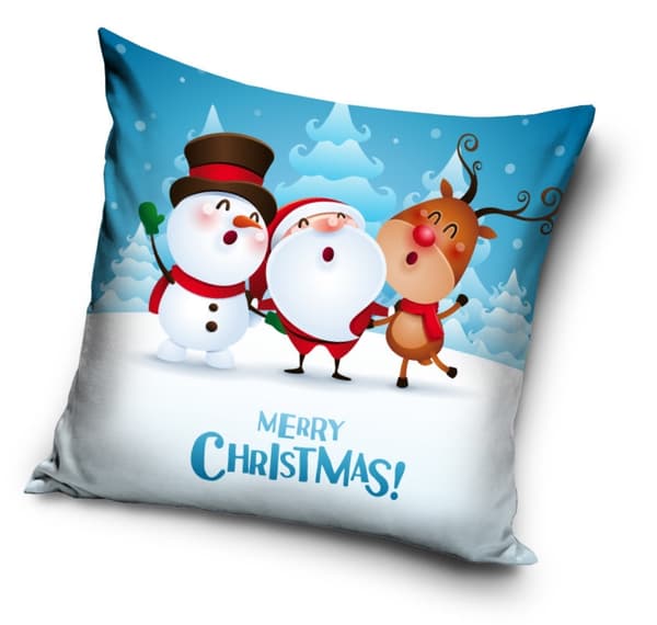 Julgransfilt Merry Christmas, i kuddöverdrag 40*40 cm