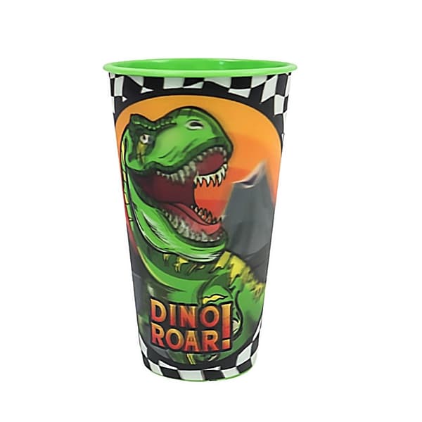 Dinosaur Roar 3D-effekt plastmugg 480 ml - perfekt för små äventyrare!