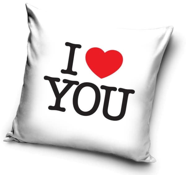 Love I Love You kuddfodral 40×40 cm