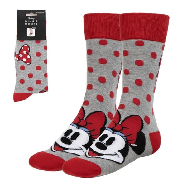 Disney Mimmi Pigg Bågar och Prickar Knähöga Strumpor för Kvinnor 36/43