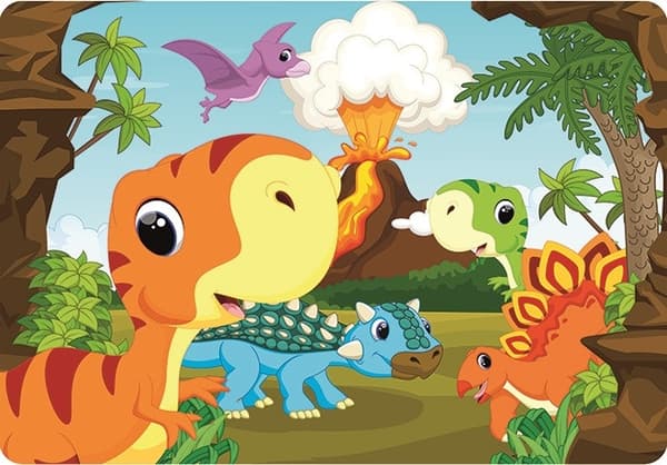 Dinosaurie placemat 43x28 cm - Perfekt för barnens matstunder!