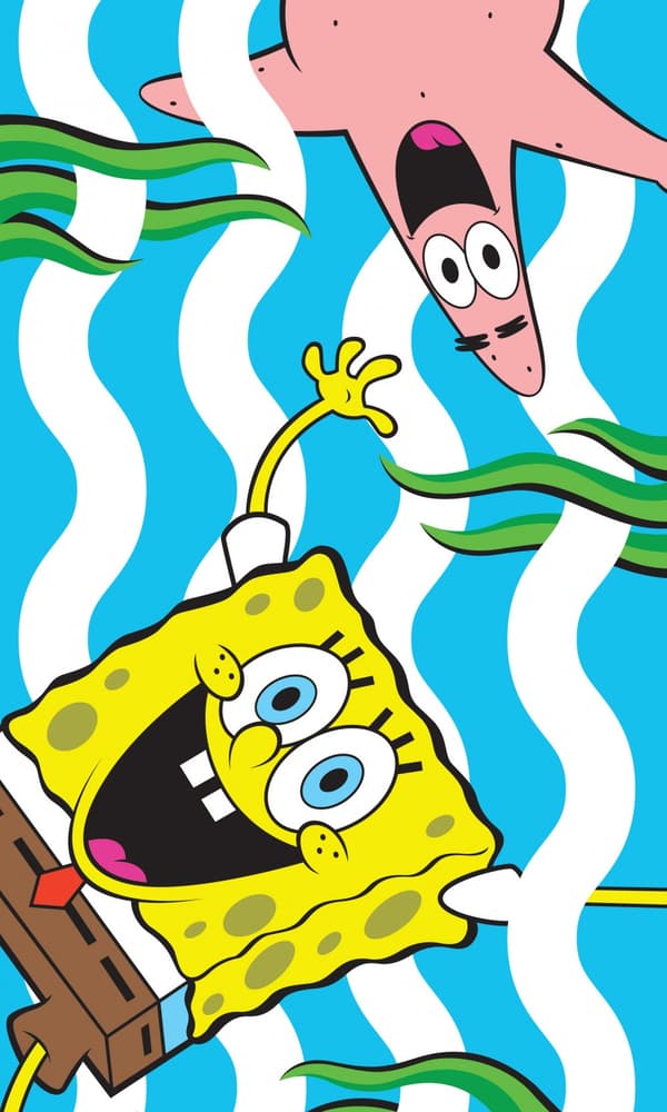 SpongeBob Sjögräs Hand- och Ansiktshandduk, 30x50 cm