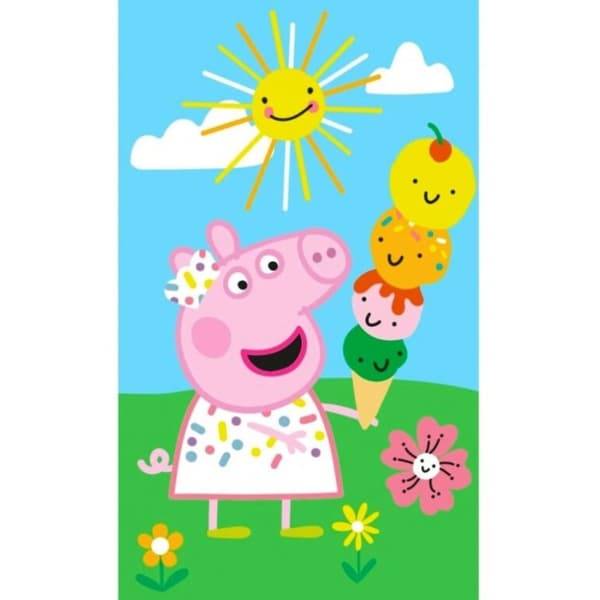 Greta Gris Sommarhandduk, Ansiktshandduk, Handduk 30x50 cm