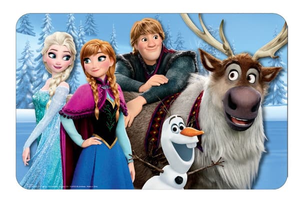 Disney Frozen Familjeplacering 43x28 cm - Snygg och Praktisk Matplacering för Barn