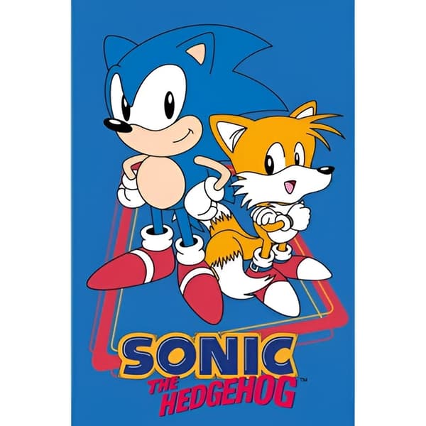 Sonic the Hedgehog Tails handduk & ansiktshandduk 30×50 cm