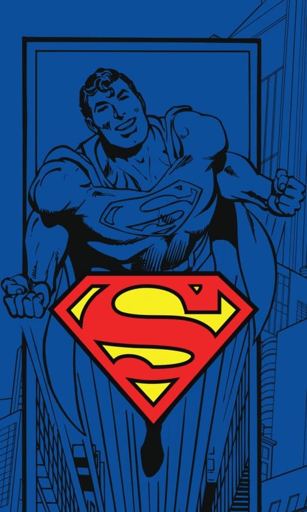 Superman Handduk i Ansiktsstorlek, 30x50 cm