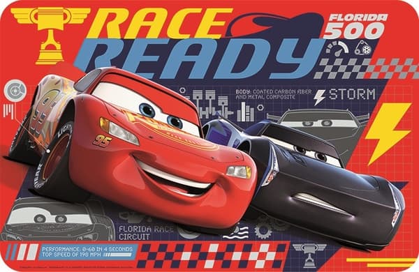 Disney Cars Bra Saker Tävlingsunderlägg 43x28 cm