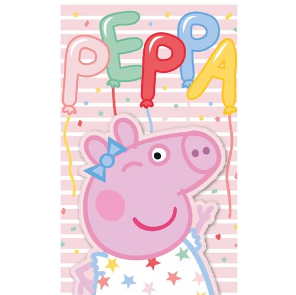 Greta Gris Party handduk & ansiktshandduk 30×50 cm