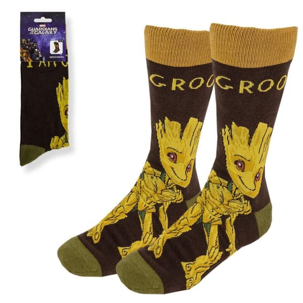 Guardians of the Galaxy Jag är Groot vuxna långa strumpor 38/45