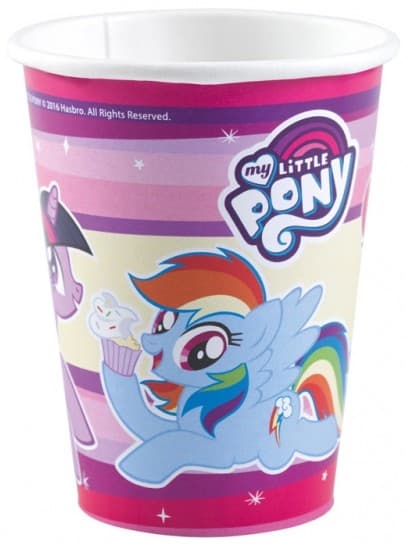 My Little Pony Rainbow Sparkle Pappersmugg 8 Stk 250 ml