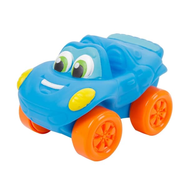 Färgglad Soft & Go Blå Racerbil