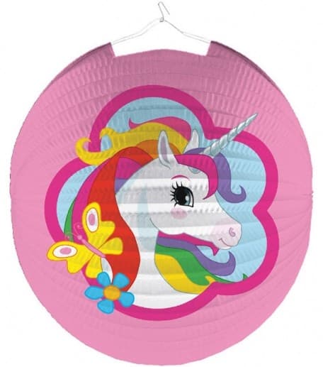 Unicorn Rosa Lampa 25 cm