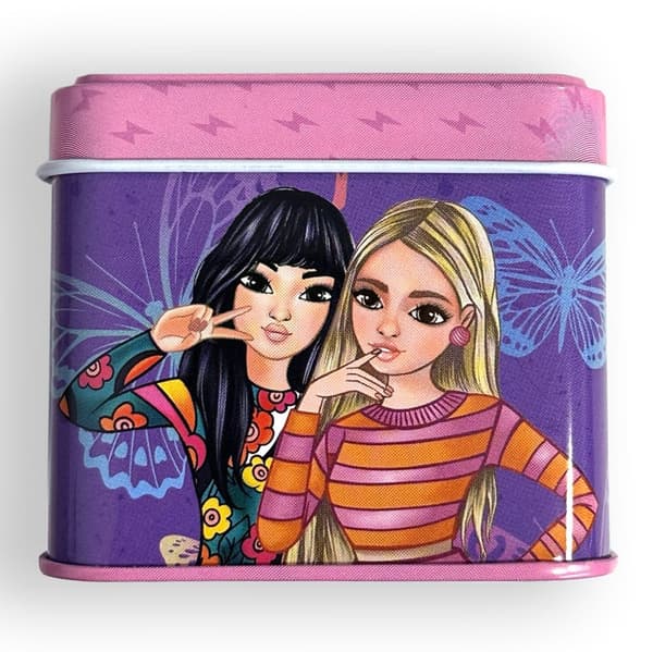 Glam Girls Fjäril Mini Metal Box 7,5 cm - Perfekt för Förvaring och Dekoration