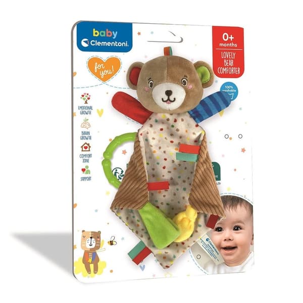 Clementoni Teddy Bear Lovely - Mjuk och Mysig Nallebjörn för Babysäng