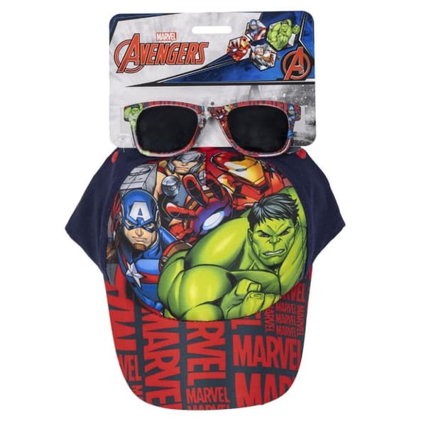 Avengers solglasögon och keps-set - Perfekt för superhjälteentusiaster!