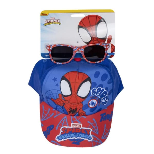 Spider-Man Spidey solglasögon och keps set