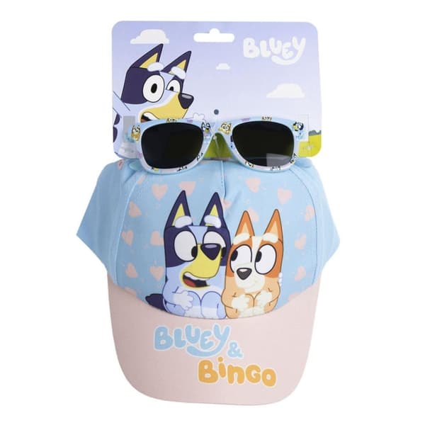 Bluey Bingo solglasögon och kepsset