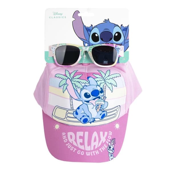 Disney Lilo & Stitch Avslappnade solglasögon och keps-set