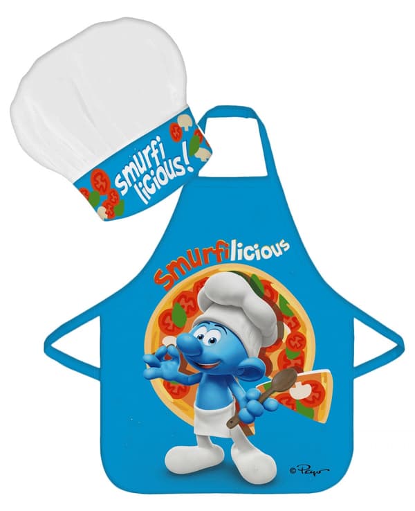 Smurfarna Smurfilicious Barnförkläde 2-delat Set