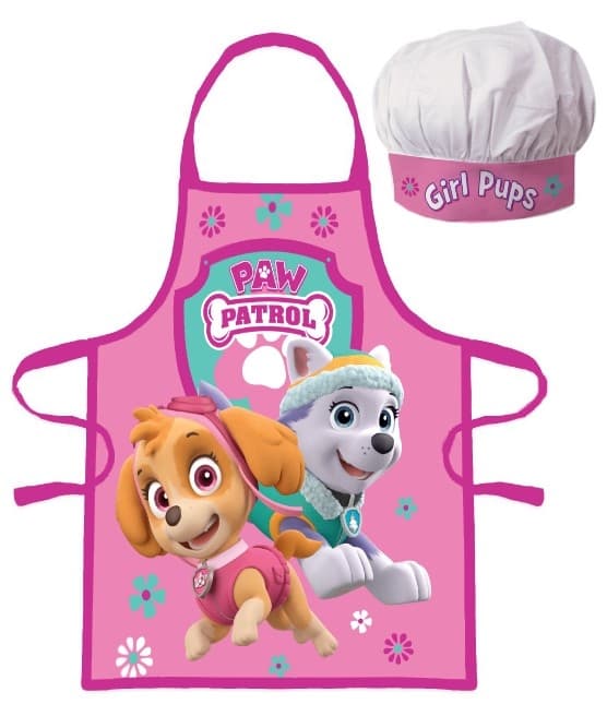 Paw Patrol Flickor Valpar Barnförkläde - 2-delat Set