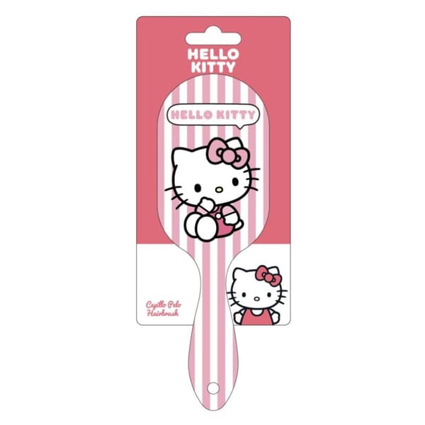 Hello Kitty Randig Hårborste 20 cm - Perfekt för Lystra Hår!