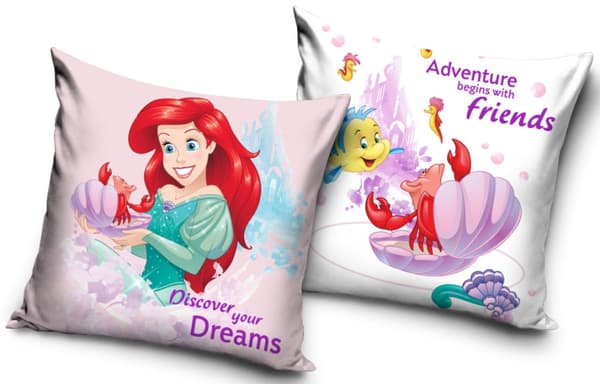 Disney Prinsessan Ariel kuddfodral 40×40 cm velour