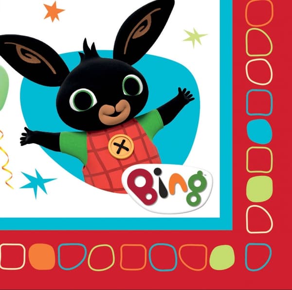 Bing Röda Servetter 16 st 33x33 cm - Perfekta för Kalas och Fest!