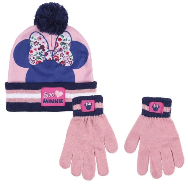 Disney Mimmi Pigg mössa och handskar för barn - perfekt set för kalla dagar