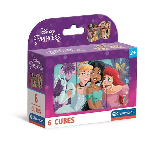Disney Princess Berättelsestorlek Clementoni 6-delad berättelsekub
