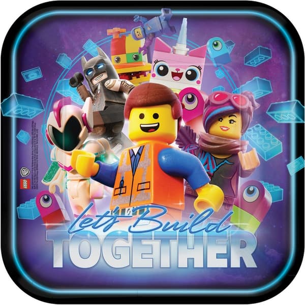 Lego Movie Äventyrspapper tallrikar - 8 st, 23 cm