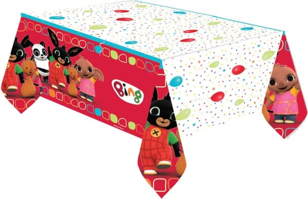 Bing Röd Plastduk 120x180 cm - Perfekt för Festliga Tillfällen!