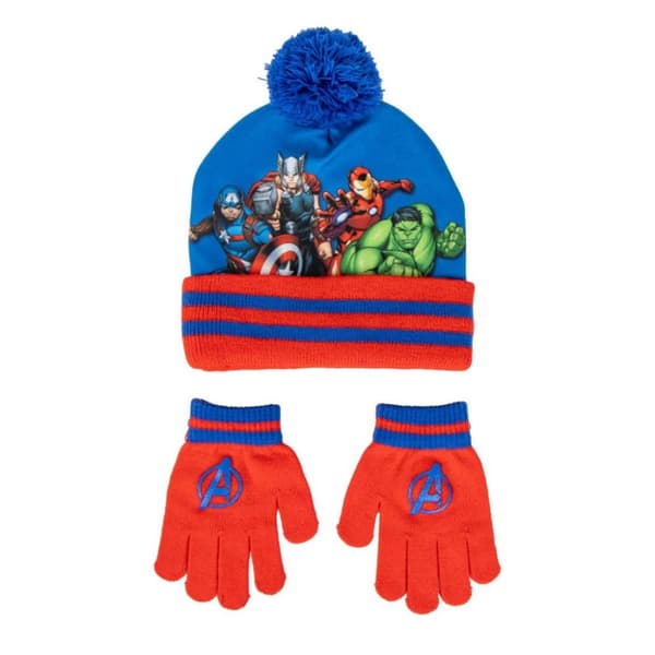 Avengers Team Barnmössa och Vantar Set