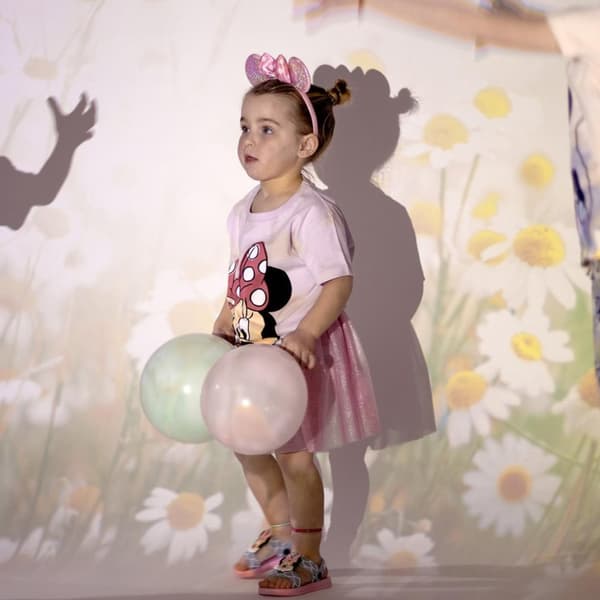 Disney Mimmi Pigg Rosa barnkjol och hårbandset